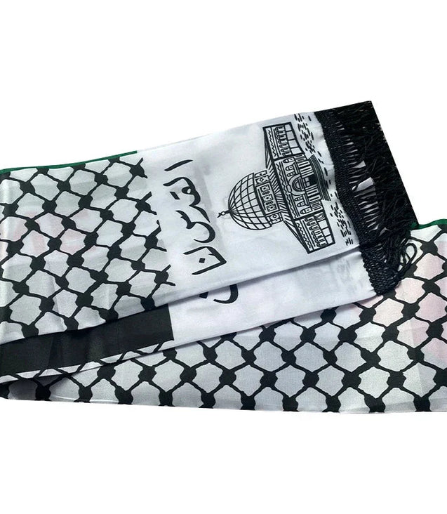 14*130cm Palestine Scarf  Printing Satin Palestinian National Day Scarves Palestine Shawl Country freepalstine